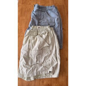 Men Shorts LOT x 2 - Red Head - SIZE 44 - Cargo Hiking Fishing - Khaki & Gray